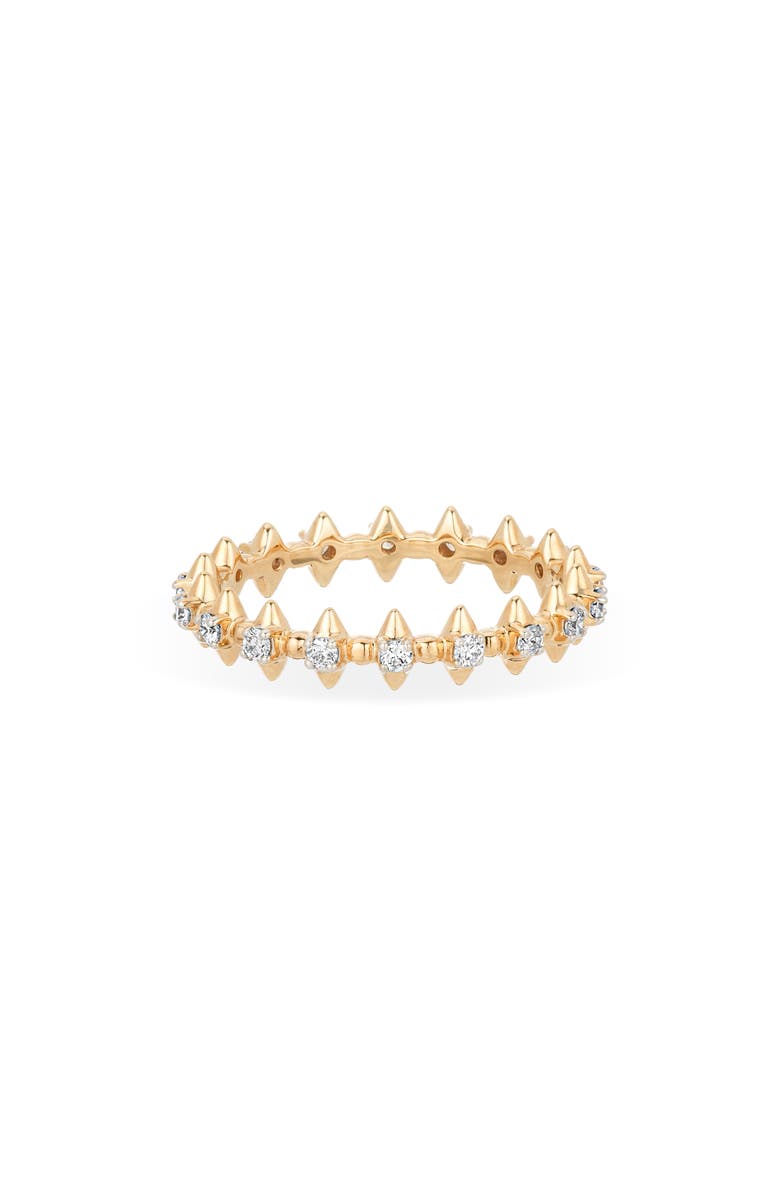 Adina Reyter London Thin Diamond Spike Eternity Ring, Main, color, 