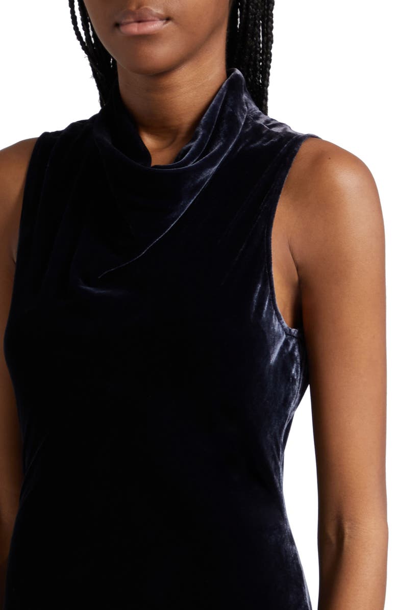 Veronica Beard Kura Cowl Neck Velvet Maxi Dress, Alternate, color,