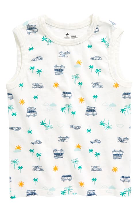Kids' Surf Print Cotton Tank (Toddler, Little Kid & Big Kid)
