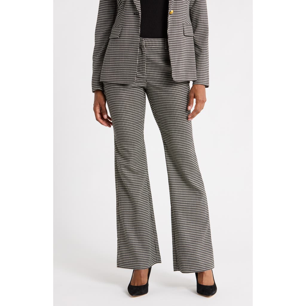Ramy Brook Rina Flare Leg Pants In Black/ Ivory