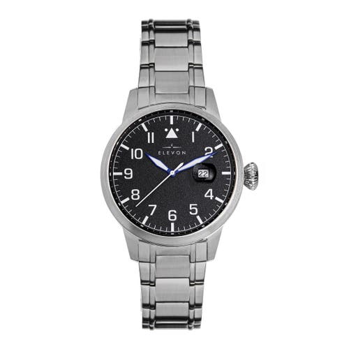 Elevon Stealth Bracelet Watch w/Date in Black 