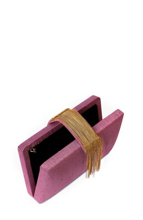 Simitri Fringe Clutch In Pink