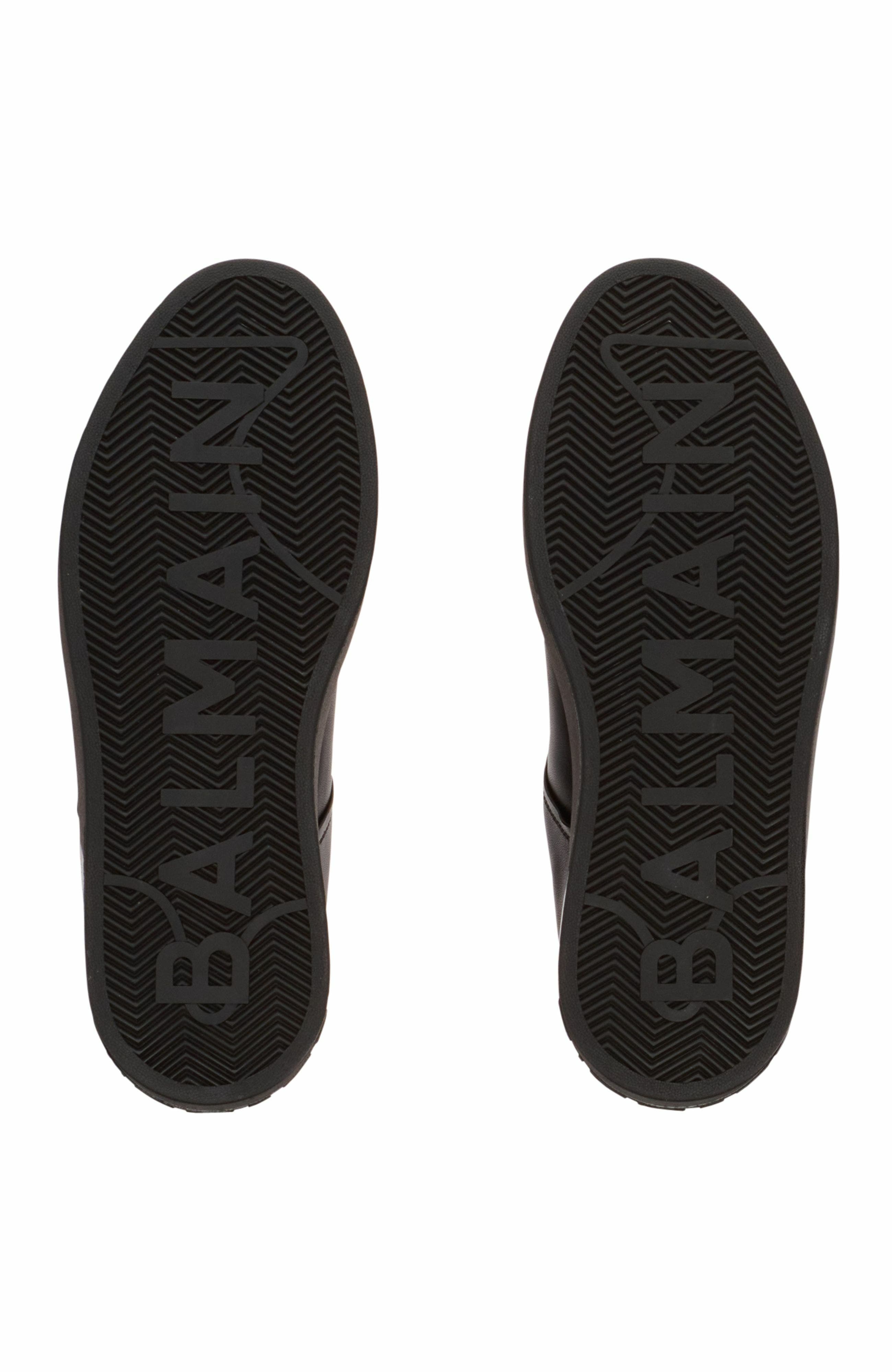 Balmain B-Court Trainers In Calfskin, Alternate, color, 