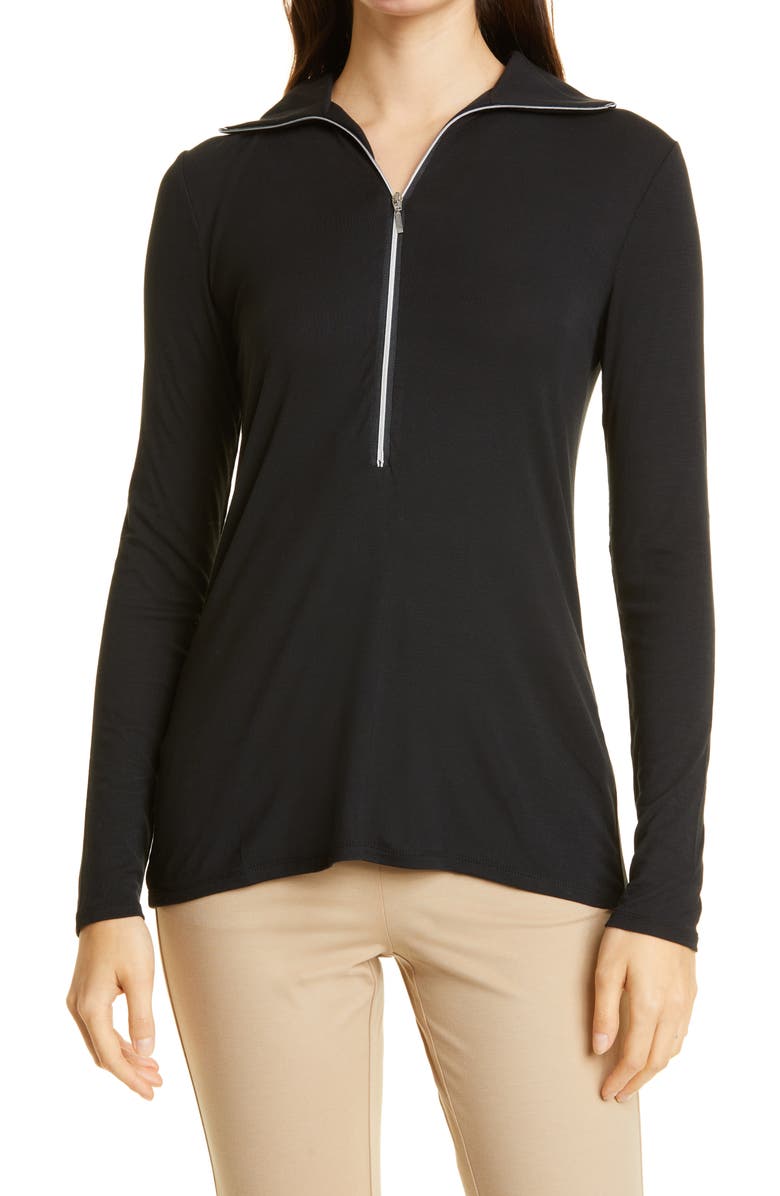 Capsule 121 The Zeta Half Zip Knit Sleeveless Top, Main, color, 