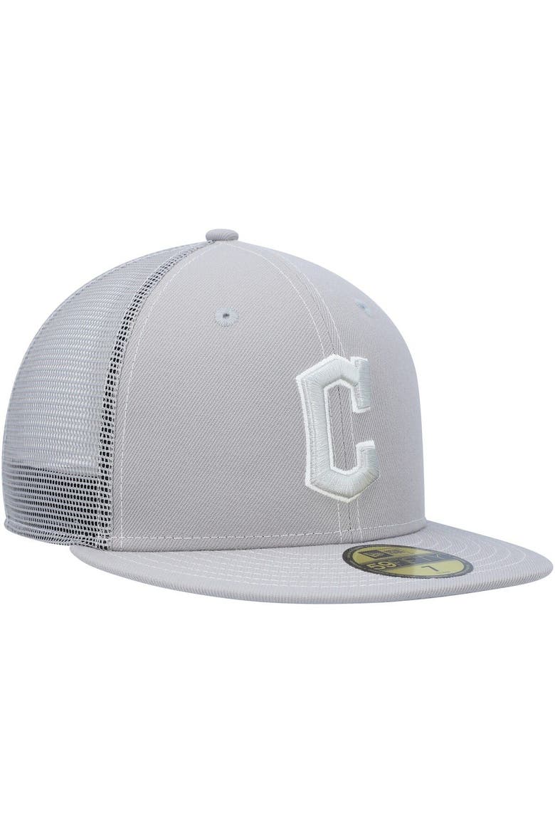 Men's New Era  Gray Cleveland Guardians 2023 On-Field Batting Practice 59FIFTY Fitted Hat, Alternate, color, Gray