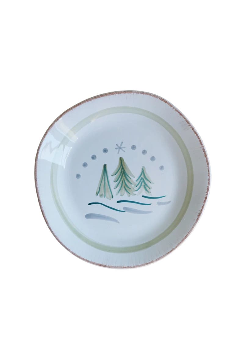Cortina (Winter Trees) Dinner Plate, Main, color, White
