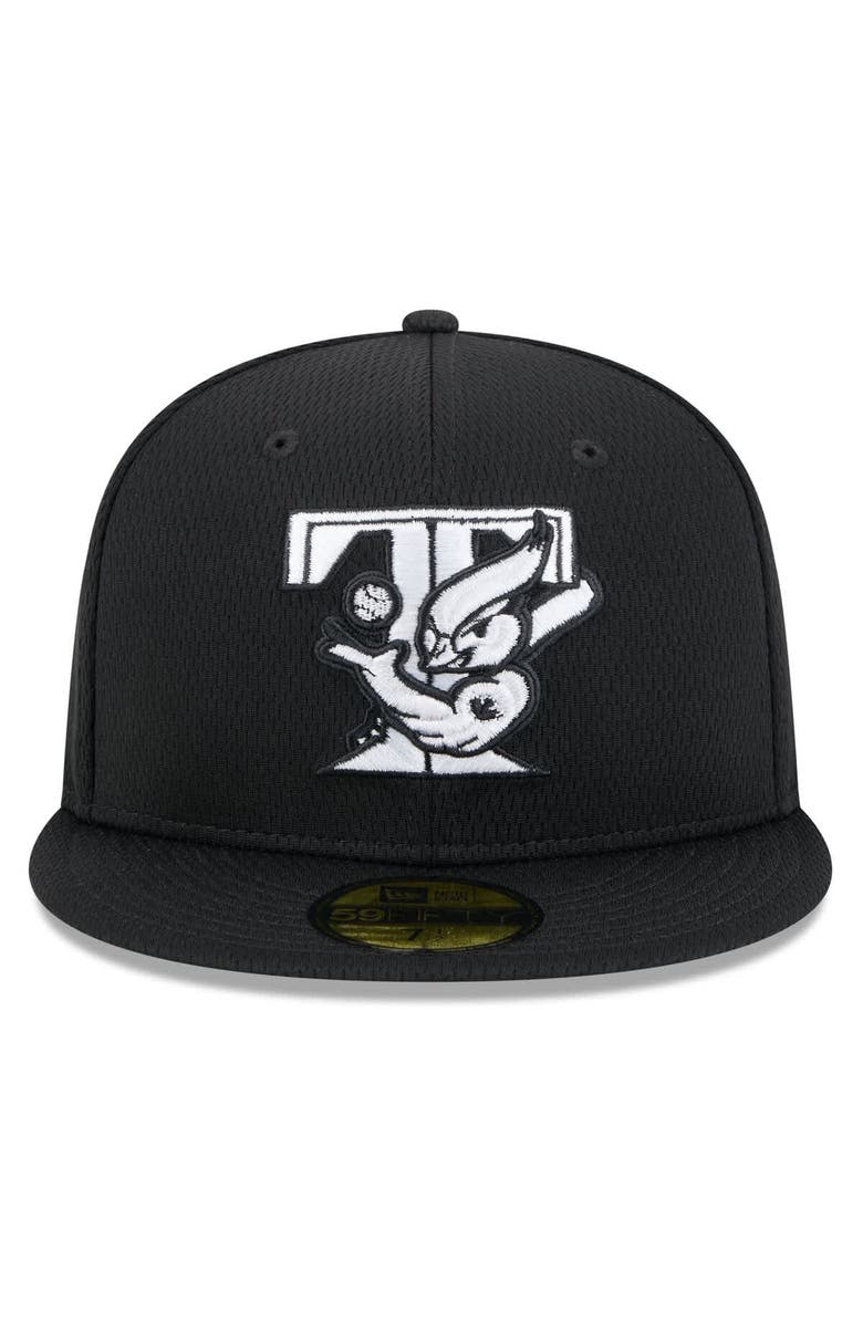 New Era Men's New Era Black Toronto Blue Jays 2025 MLB Clubhouse 59FIFTY Fitted Hat, Alternate, color,