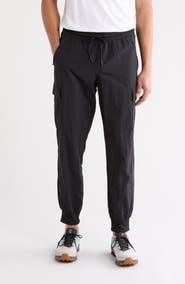 90 DEGREE BY REFLEX Crinkle Cargo Creed Joggers