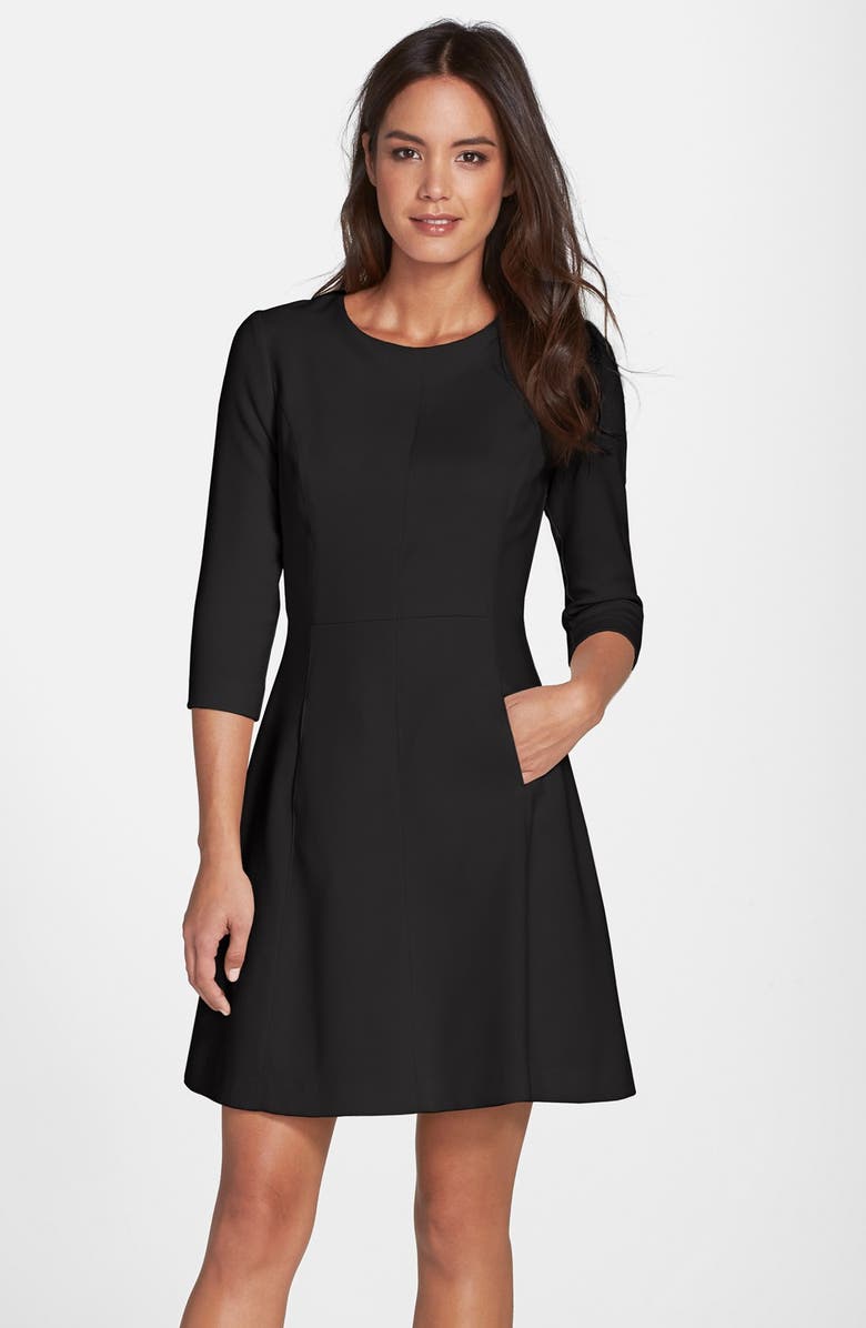 Vince Camuto Crepe A-Line Dress, Main, color,