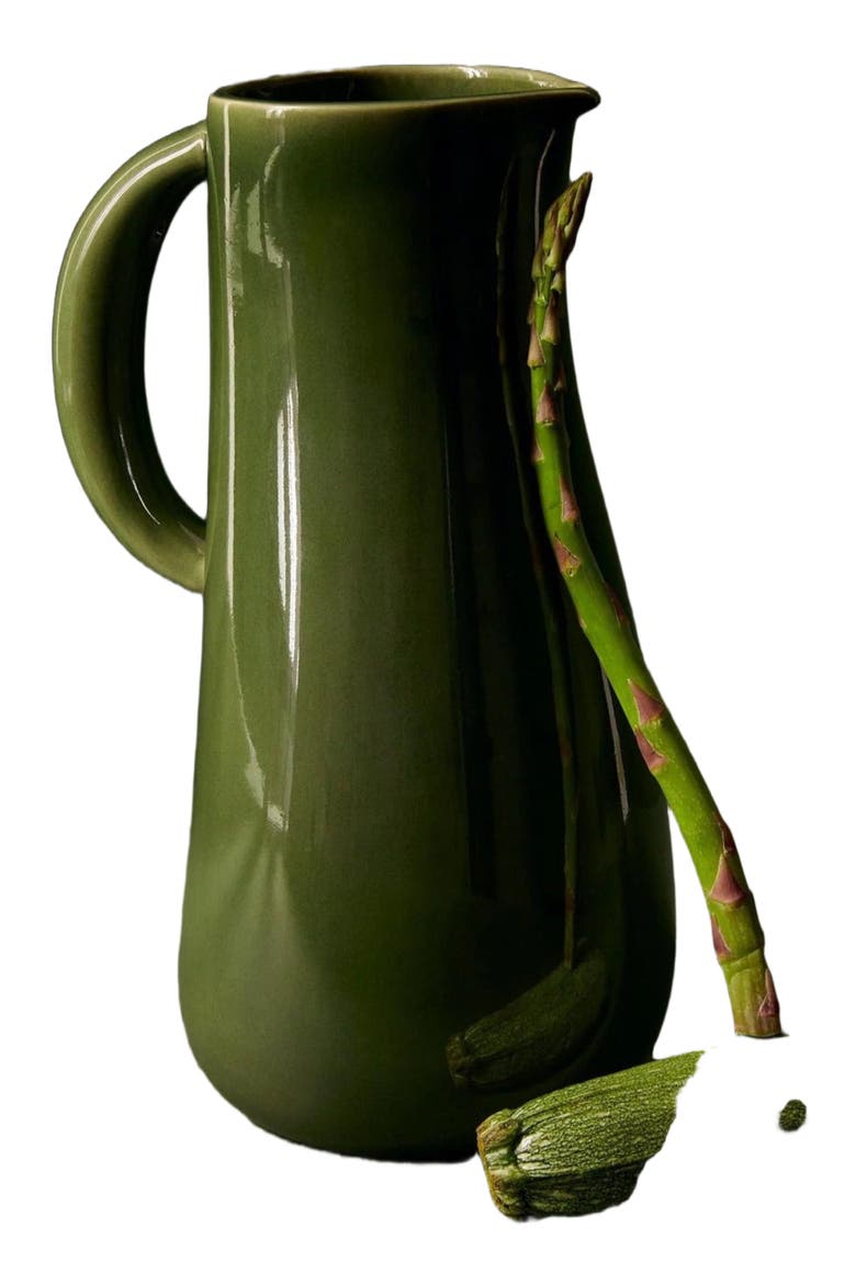 Stoneware Jug, Alternate, color, Green