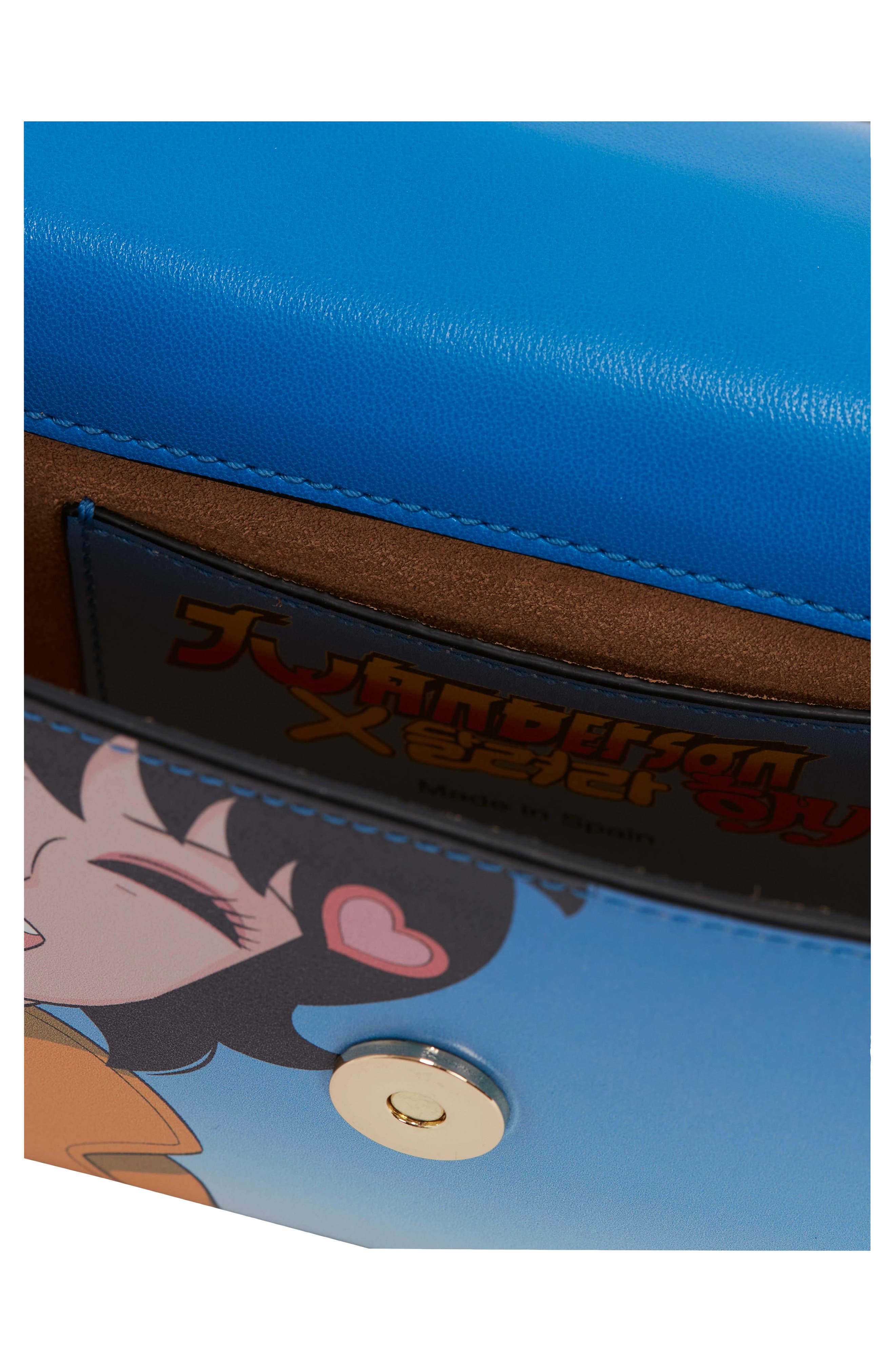 JW Anderson x 'Run Hany' Chain Baguette Anchor Leather Crossbody Bag, Alternate, color, 