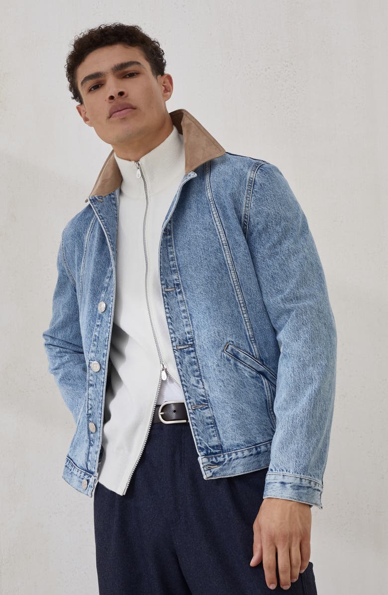 Brunello Cucinelli Zip-front cardigan, Alternate, color, Panama