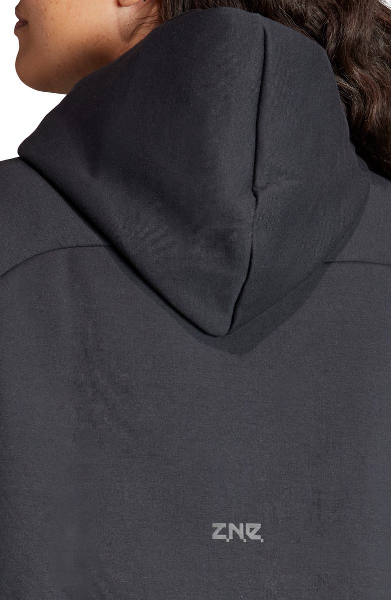 adidas Z.N.E. Loose Fit Performance Zip Hoodie, Alternate, color, 