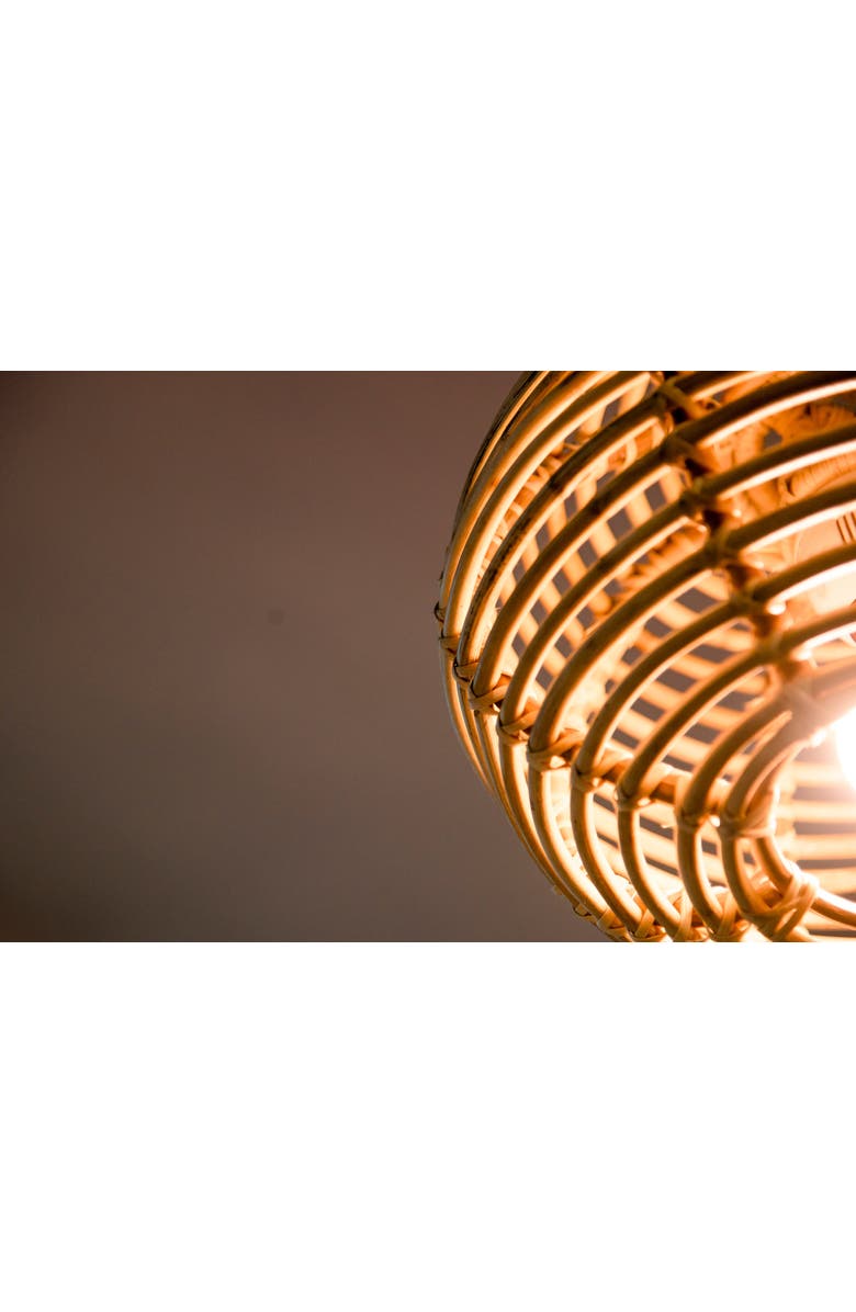 Wicker Village Round Lamp Shade, Alternate, color, Natural