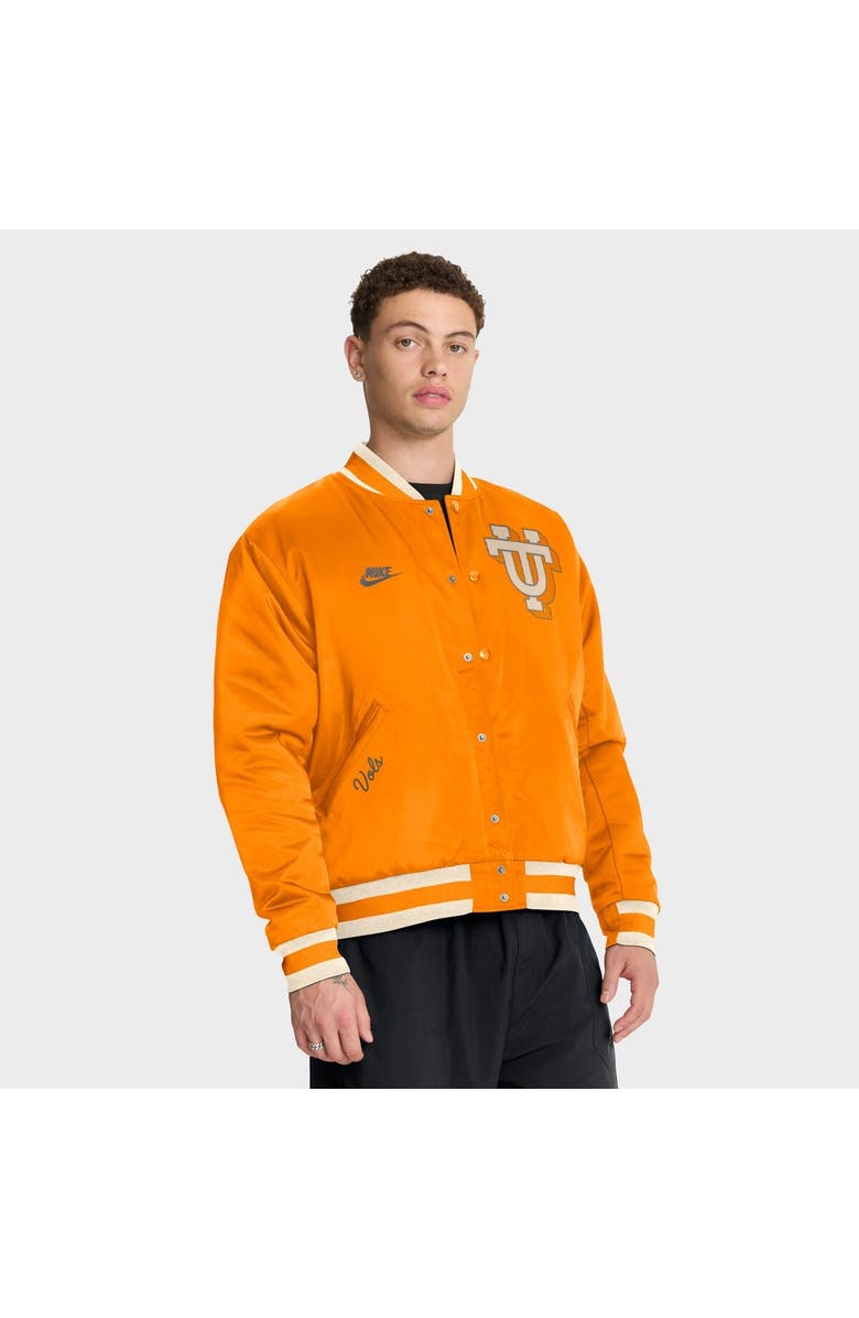 Nike Men's Nike Tennessee Orange Tennessee Volunteers Legacy Full-Snap Bomber Jacket, Main, color, Tennessee Orange