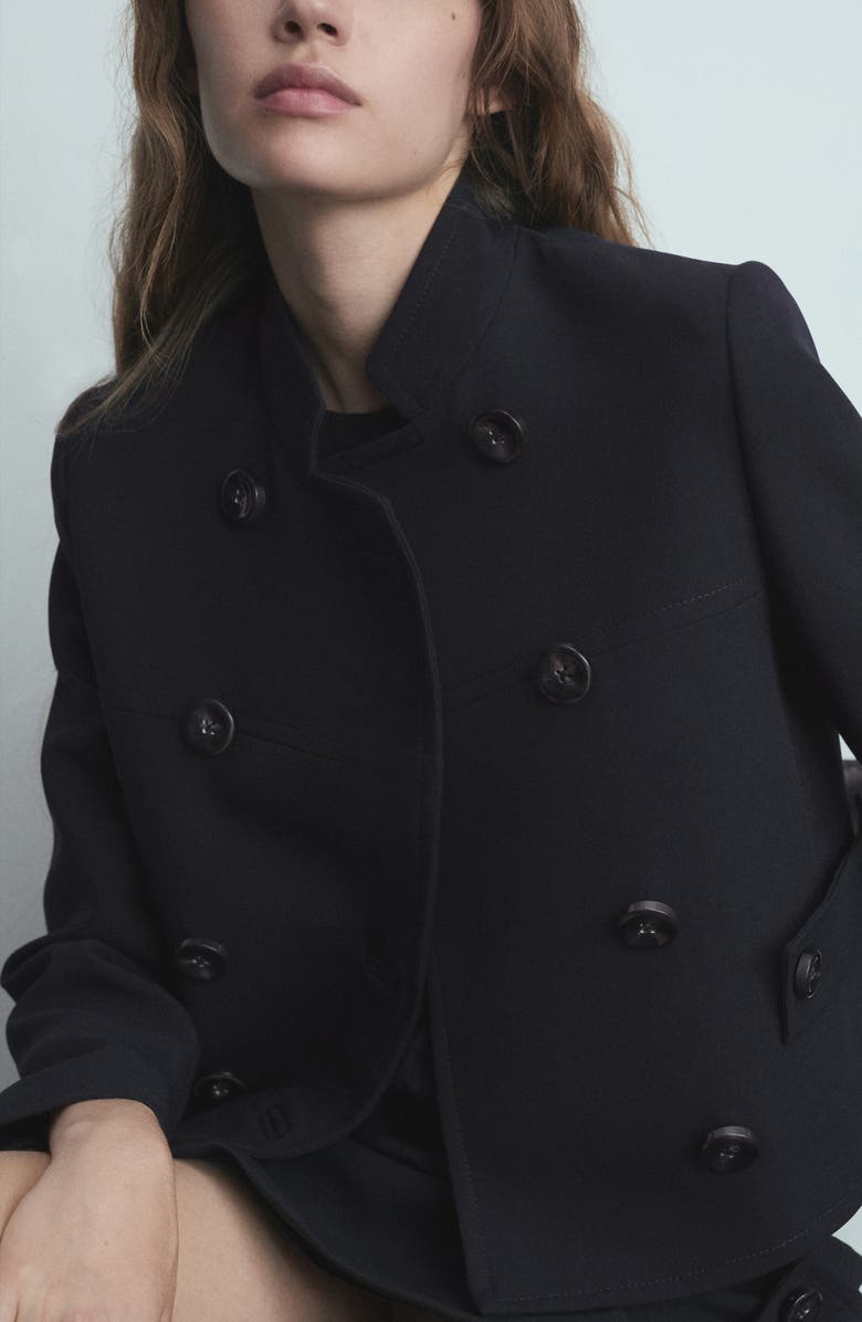 MANGO Button Tab Shift Minidress, Alternate, color,