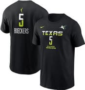 Nike Men's Nike Paige Bueckers Black Dallas Wings 2025 WNBA Draft Rebel Edition Name & Number T-Shirt