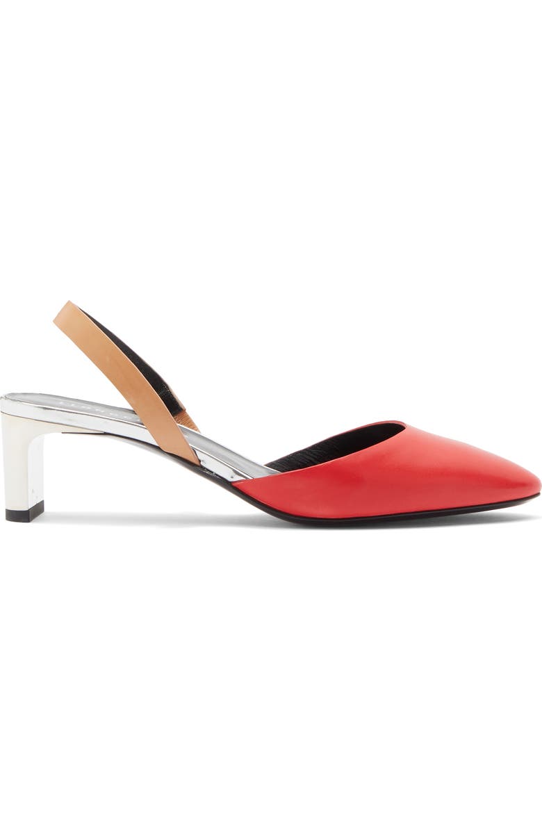 Longchamp Slingback Pump, Alternate, color, Red Kiss