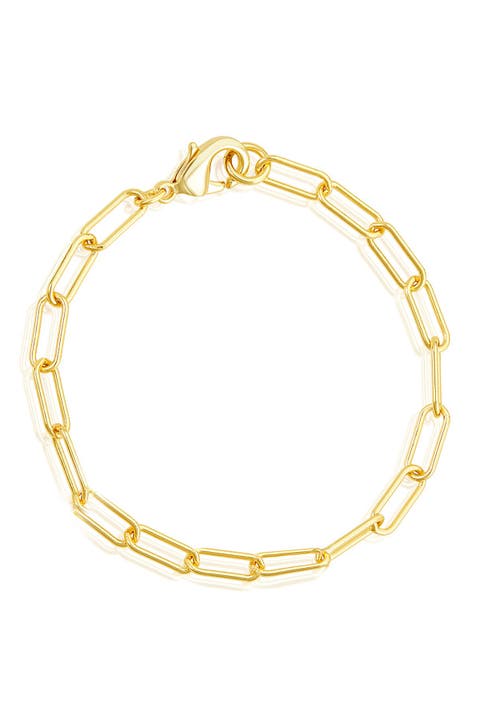 Water Resistant Paper Clip Chain Bracelet