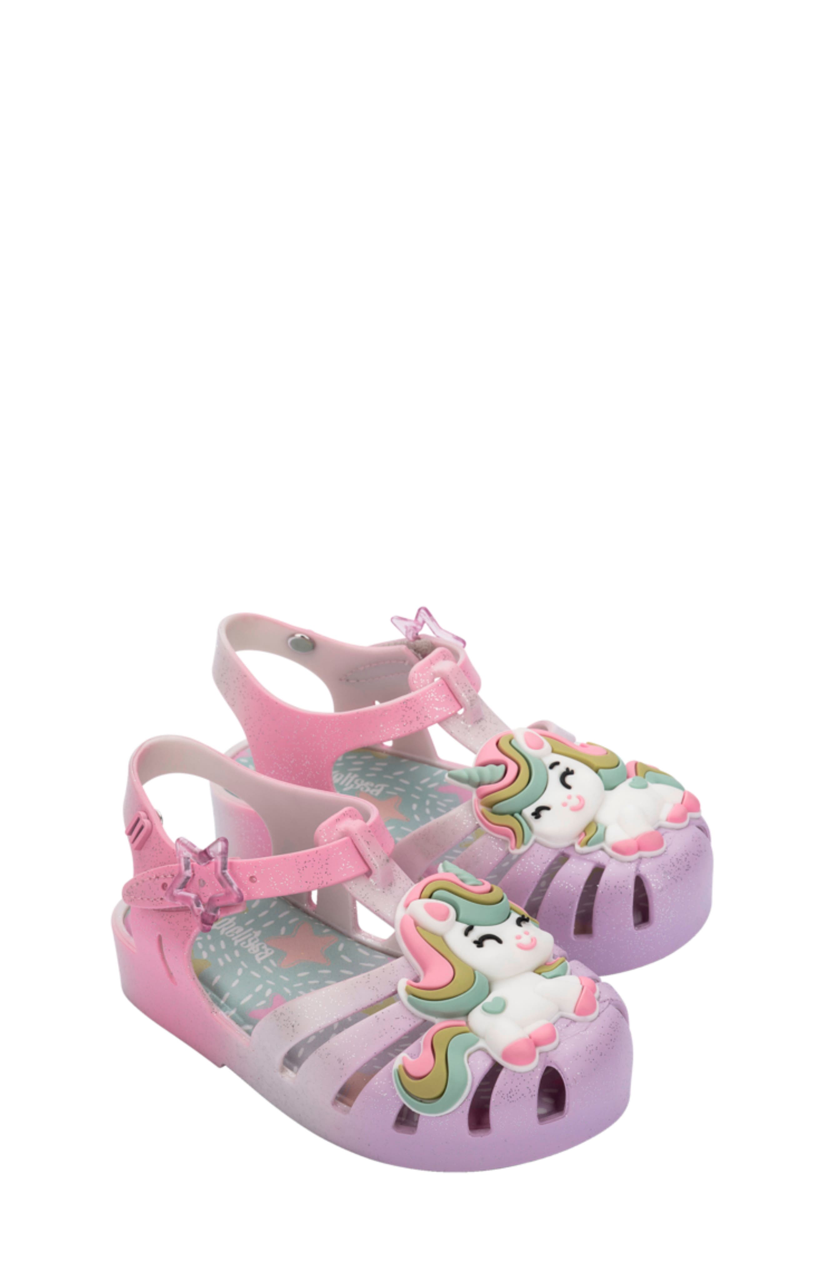 Mini Melissa Kids' Mini Possession Sandal, Main, color, Yellow/ Pink/ Purple/ Green
