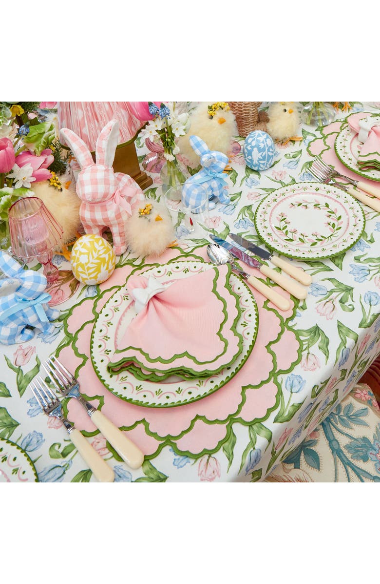 Mrs. Alice Josephine Garland Dinner Plates, Alternate, color, Pink