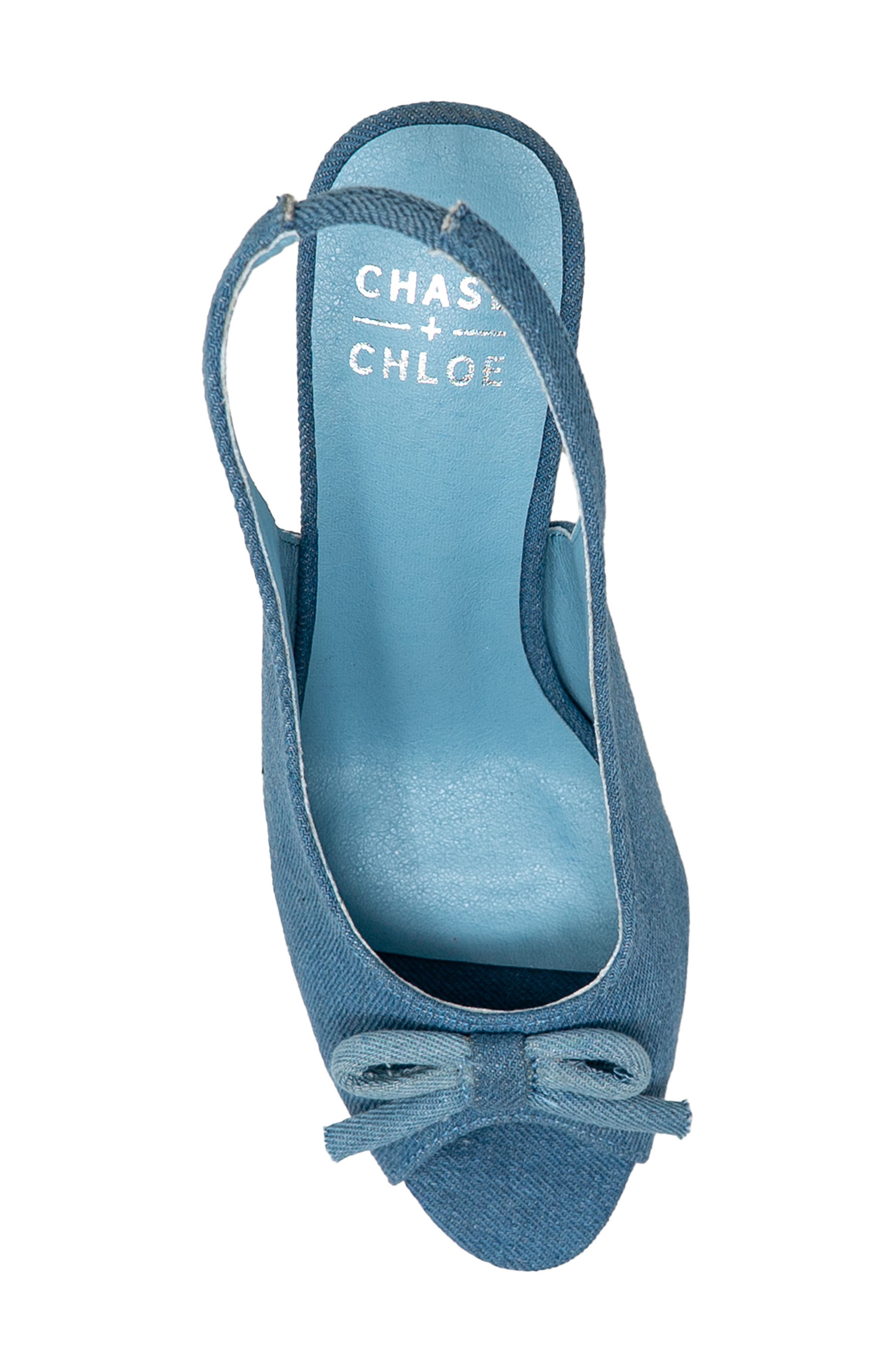 Slingback Sandal, Alternate, color, DENIM