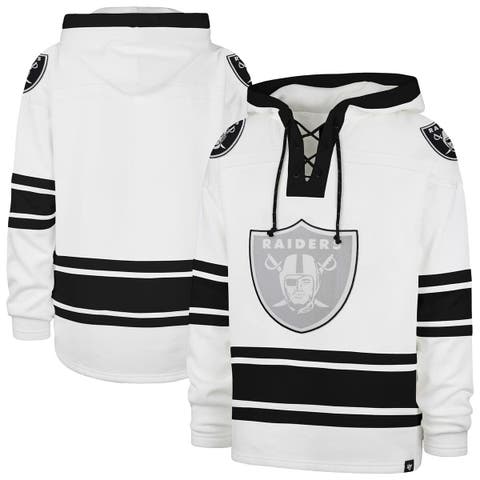 Men's '47  White Las Vegas Raiders After Image Superior Lacer with Hood