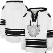 '47 Men's '47  White Las Vegas Raiders After Image Superior Lacer with Hood