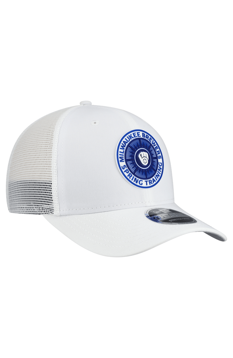 New Era Men's New Era  White Milwaukee Brewers 2026 Spring Training Fan Pack 9SEVENTY Adjustable Trucker Hat, Alternate, color, White