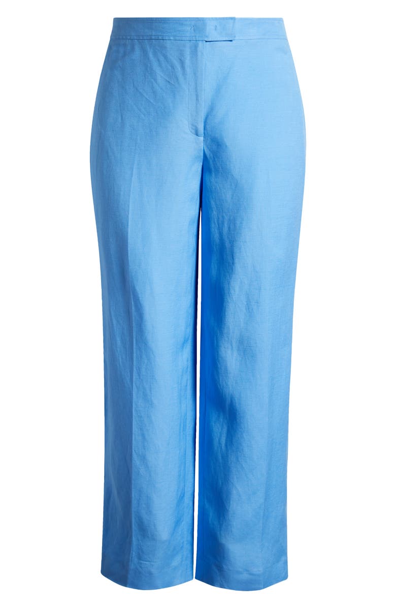 Anne Klein Wide Leg Linen Blend Pants, Alternate, color, 