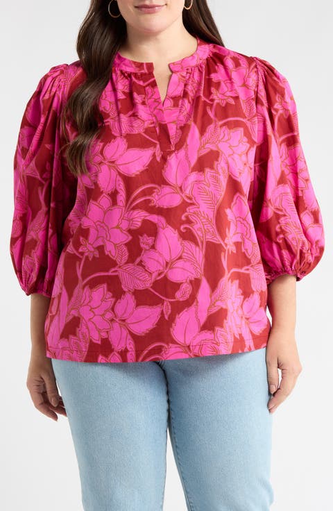 Craney Floral Print Top (Plus)