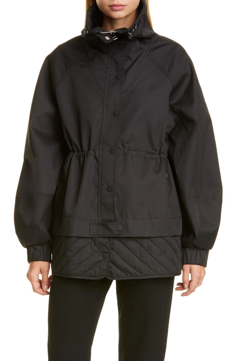 Ganni Double Hem Jacket, Main, color, 