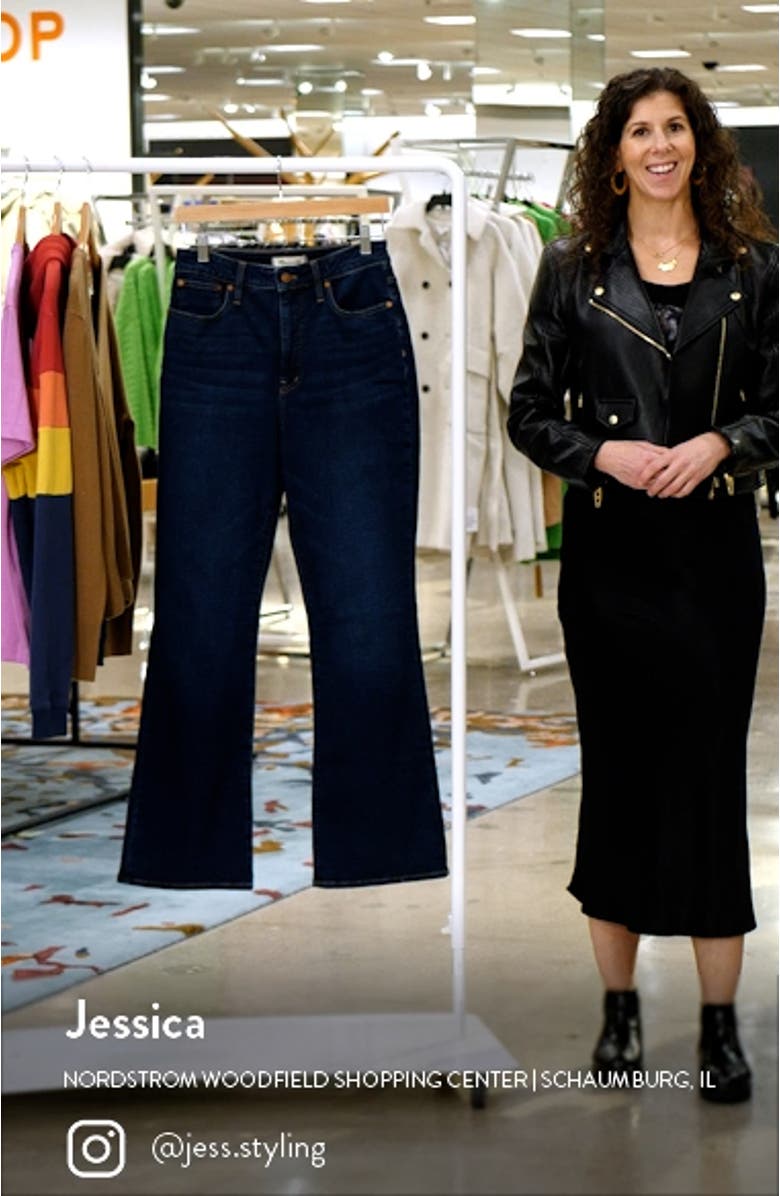 Curvy High Waist Skinny Flare Jeans, sales video thumbnail