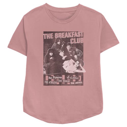 The Breakfast Club Distressed Poster Graphic T-shirt In Pink