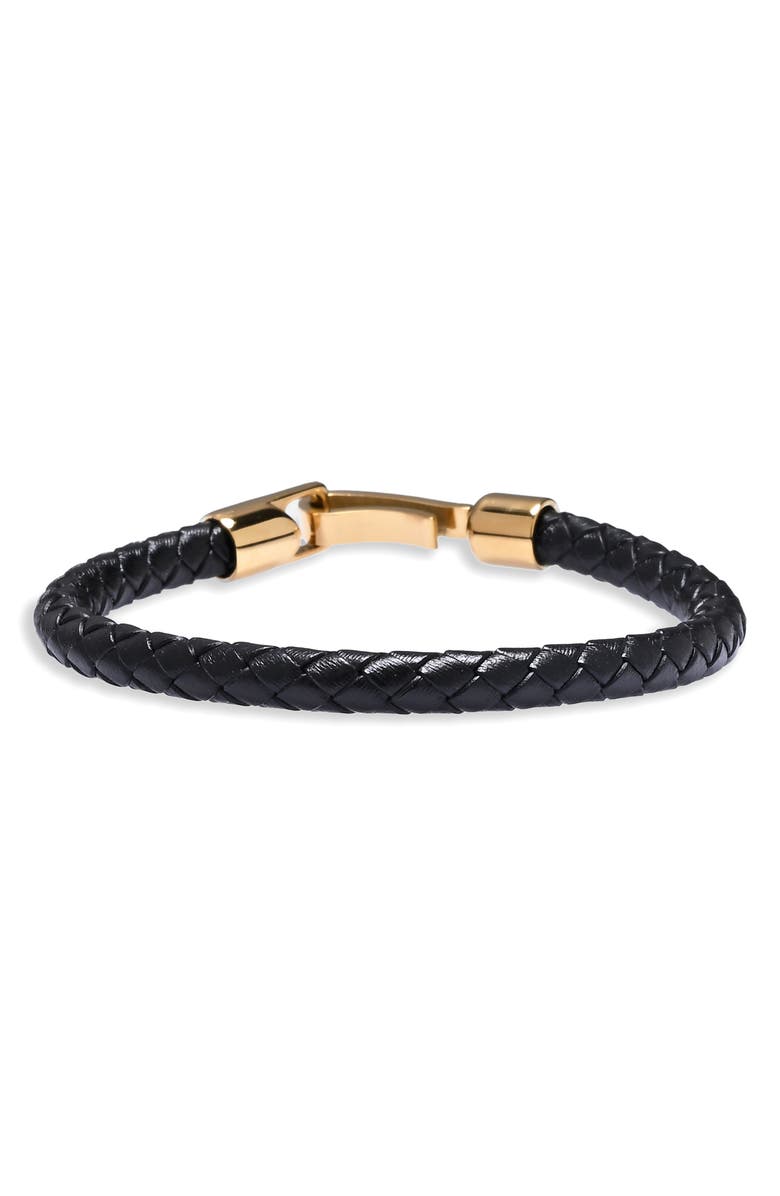 EYE CANDY LOS ANGELES Men's Julian Woven Leather Cord Bracelet, Main, color, 