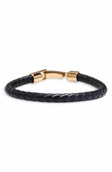 EYE CANDY LOS ANGELES Men's Julian Woven Leather Cord Bracelet