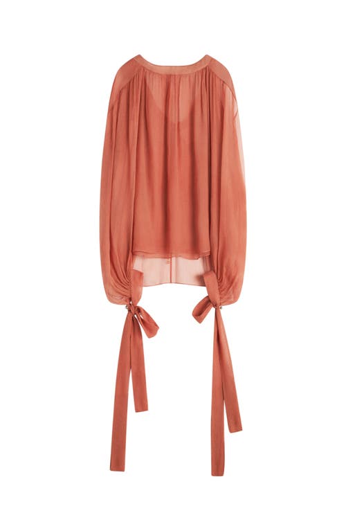 Lanvin Gathered Blouse In Silk Crepon