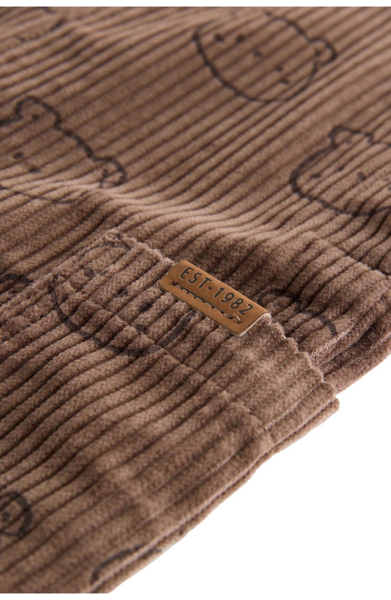 NEXT Kids' Jumbo Cotton Corduroy Overalls, Alternate, color, Brown