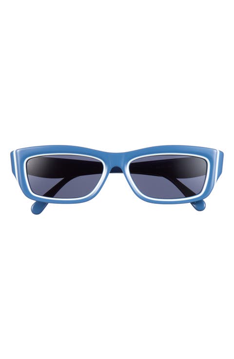 'Dior Pop S1I 56mm Rectangular Sunglasses