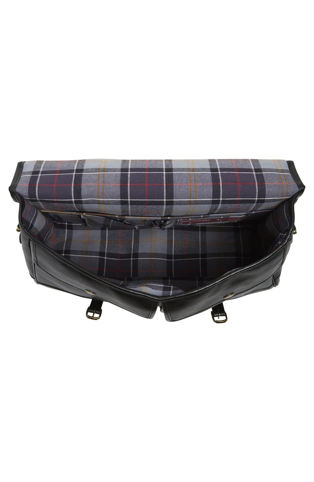 Barbour Leather Briefcase, Alternate, color, 