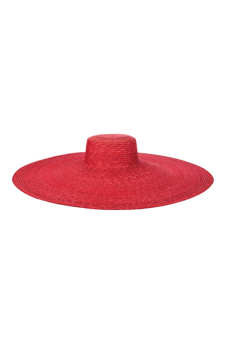 San Diego Hat On Holiday Wide Brim Sun Hat, Main, color, Red