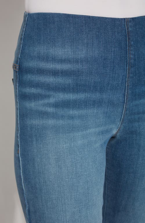 Lyssé Lysse High Waist Baby Bootcut Ankle Jeans In Blue