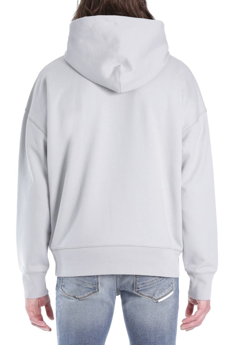Embroidered Logo Hoodie, Alternate, color, GHOST