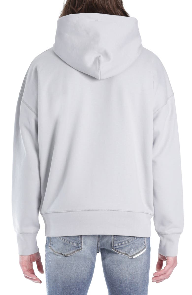 HVMAN Embroidered Logo Hoodie, Alternate, color, Ghost