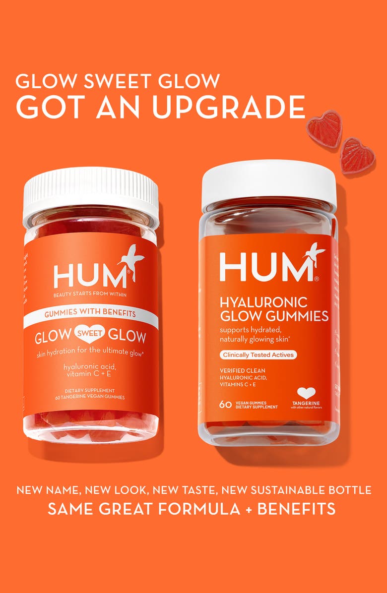 Hum Nutrition Glow Sweet Glow Gummies Skin Hydration Dietary Supplement, Alternate, color, 