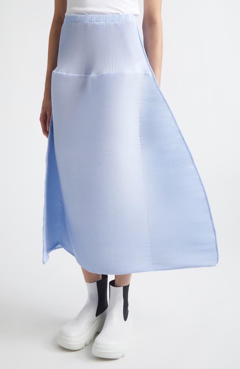 MELITTA BAUMEISTER Ripple Plissé Skirt, Alternate, color, Soft Blue