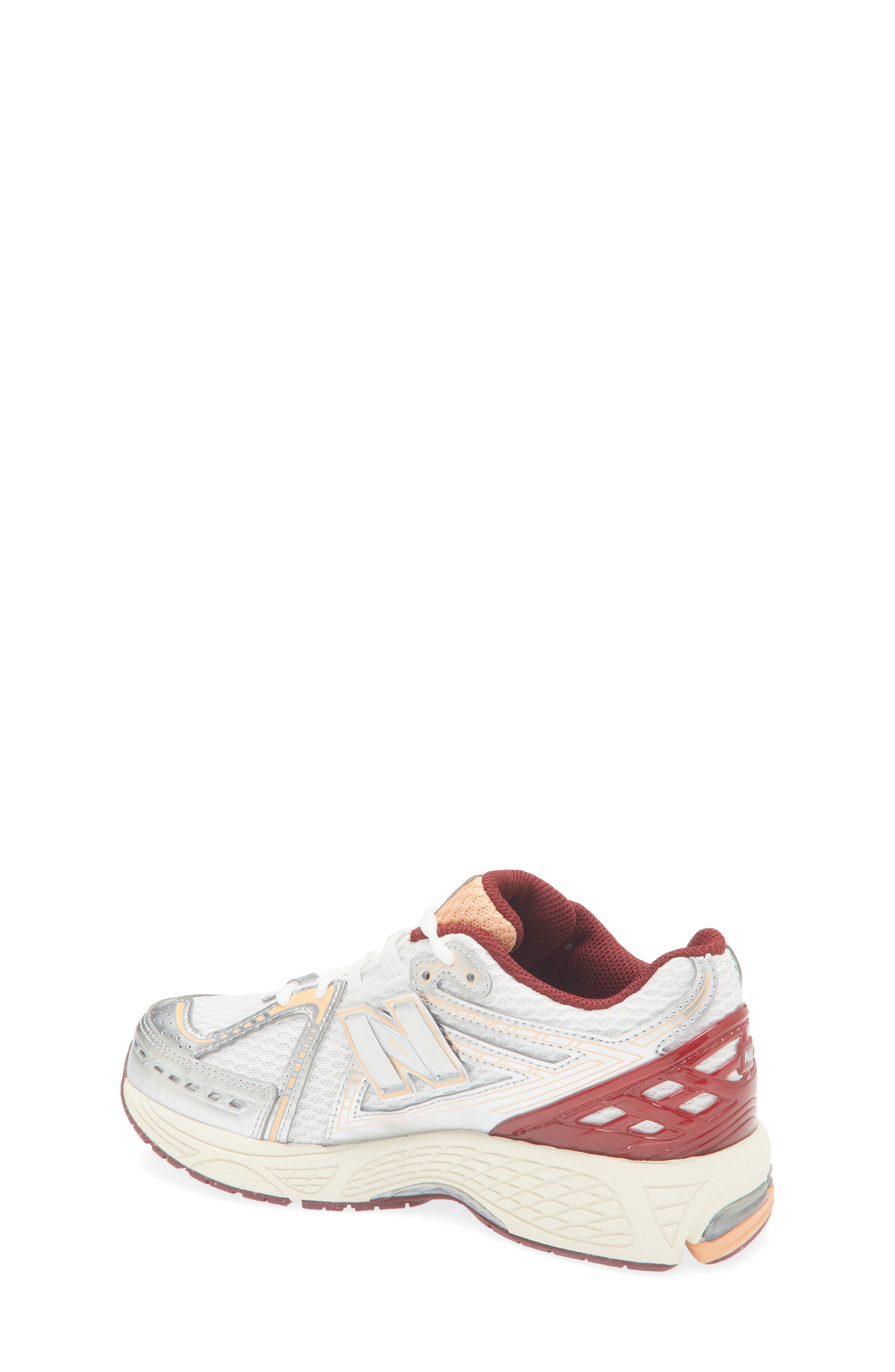 Kids' 1906R Running Shoe, Alternate, color, SILVER METALLIC/ BURGUNDY