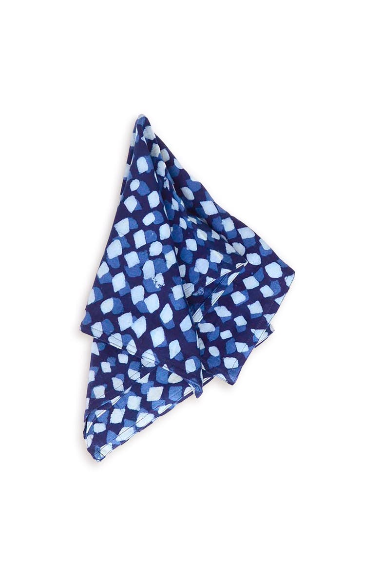 Ichcha Artisan Printed Cloth Napkins, Alternate, color, Blue