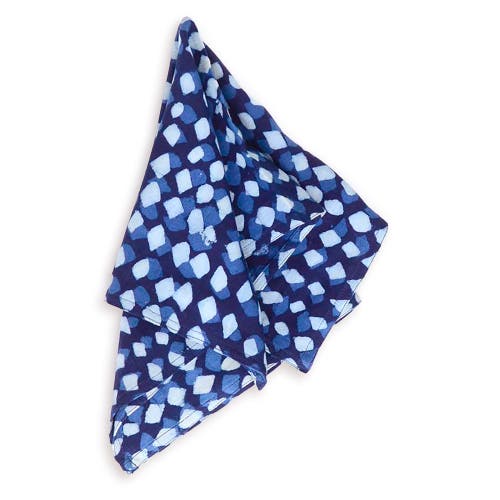 Ichcha Artisan Printed Cloth Napkins In Blue