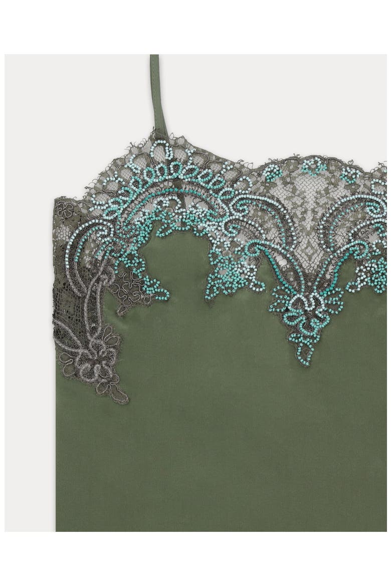 Brianne Embroidered Silk Top, Alternate, color, Dark Green